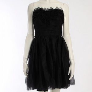 Betsey Johnson black overlay tulle dress